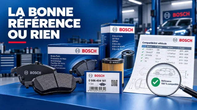 Conseil expert Bosch pour particuliers et professionnels : freinage, filtration, batterie, contrôle électronique