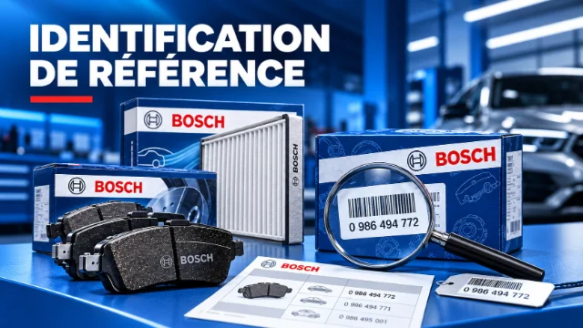 Identification de la référence exacte d’une pièce auto Bosch à partir de son emballage et de son code
